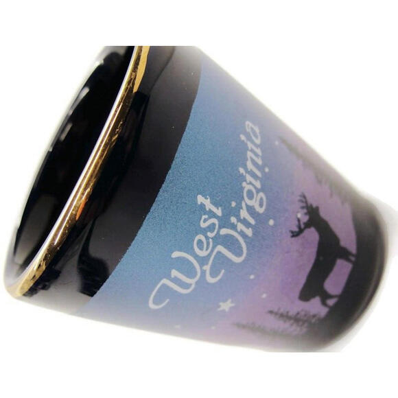 Other - West Virginia Deer Night Scene Shot Glass Man Cave Bar Novelty